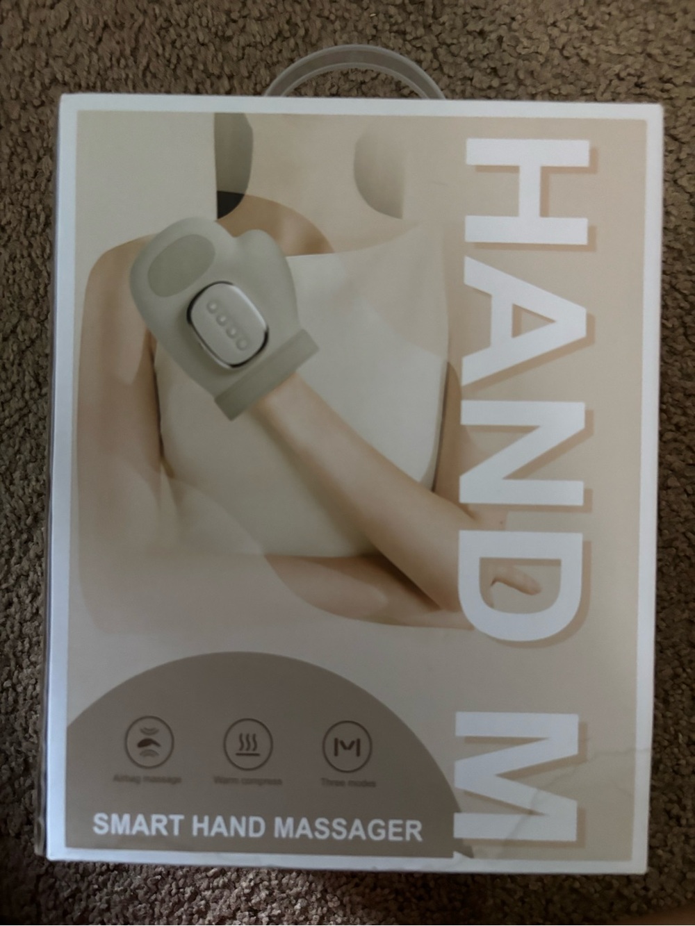 Smart Hand Massager - Beige Hand Massage Device